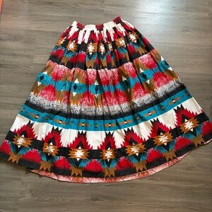 Vintage Western Fashion Works 100% Cotton Skirt